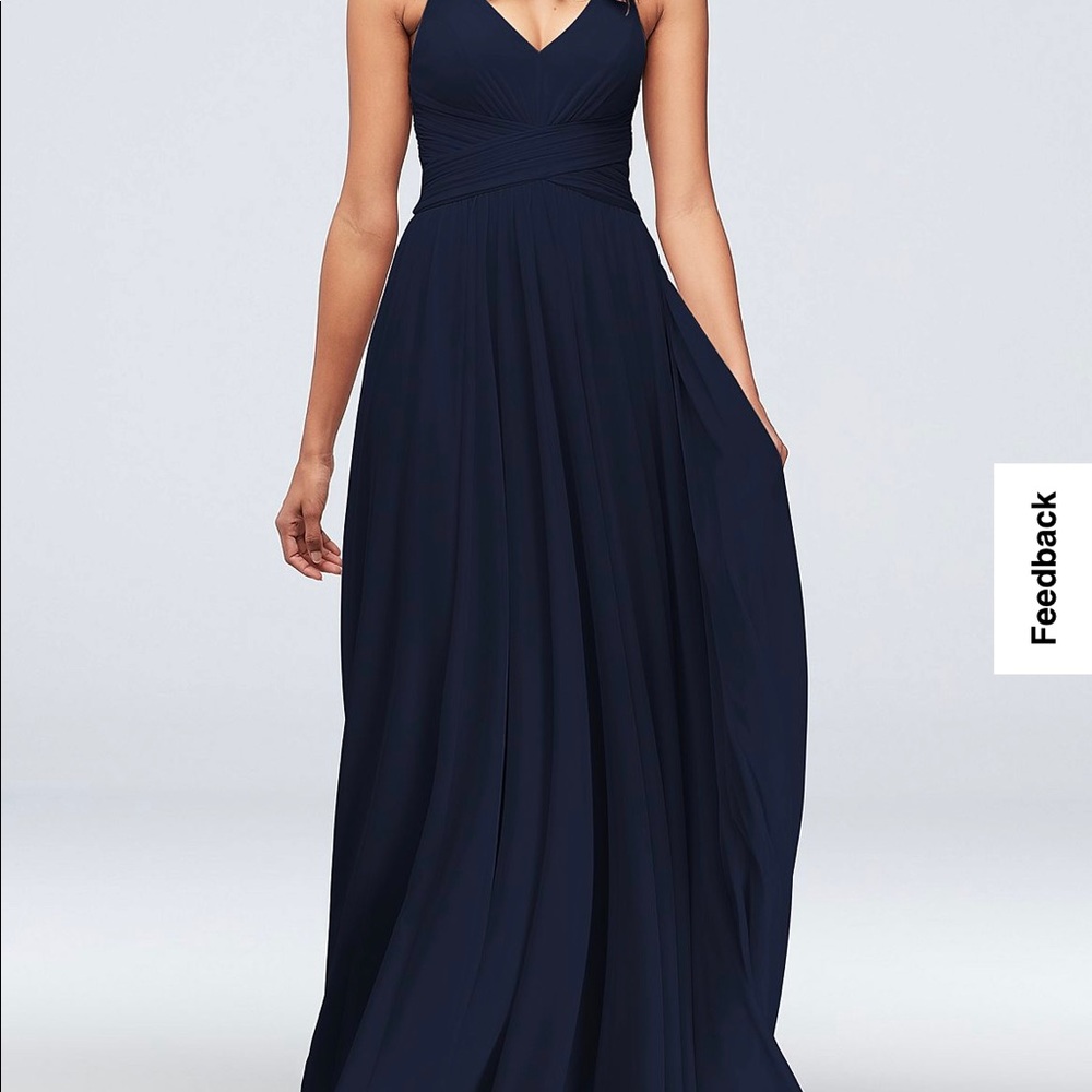 David’s Bridal Studio Celebrate Spaghetti Strap Bridesmaid Dress